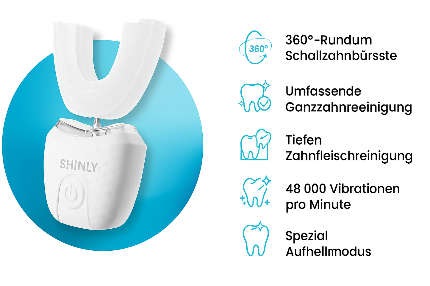 SHINLY® – Vollautomatische U-förmige Zahnbürste