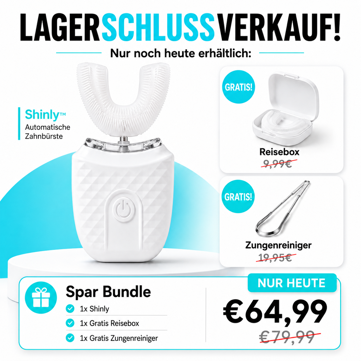 SHINLY® – Vollautomatische U-förmige Zahnbürste