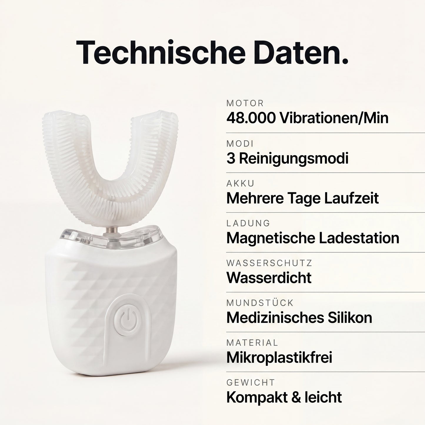 SHINLY® – Vollautomatische U-förmige Zahnbürste